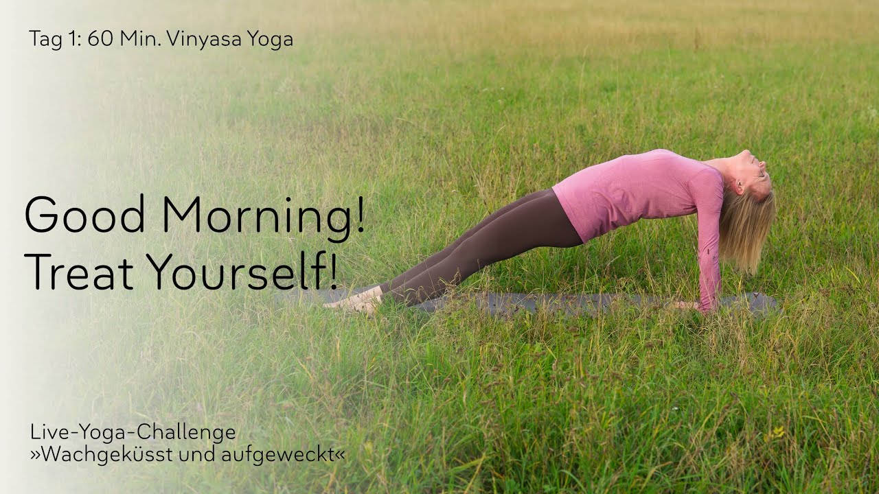 Vinyasa Yoga am Morgen • 60 Minuten YOGAMOUR Live-Yoga-Challenge »Herbst 24« – Tag 1