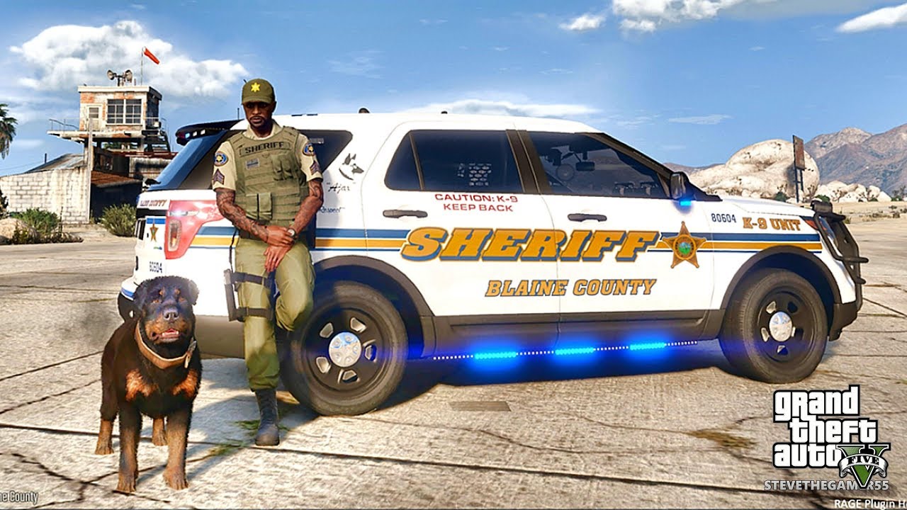 GTA 5 MOD LSPDFR 710 - K9 PATROL !! (GTA 5 REAL LIFE PC MOD)