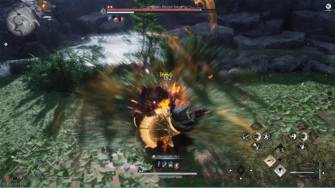 Drunk Martial Artist boss fight , all hit || Where Winds Meet