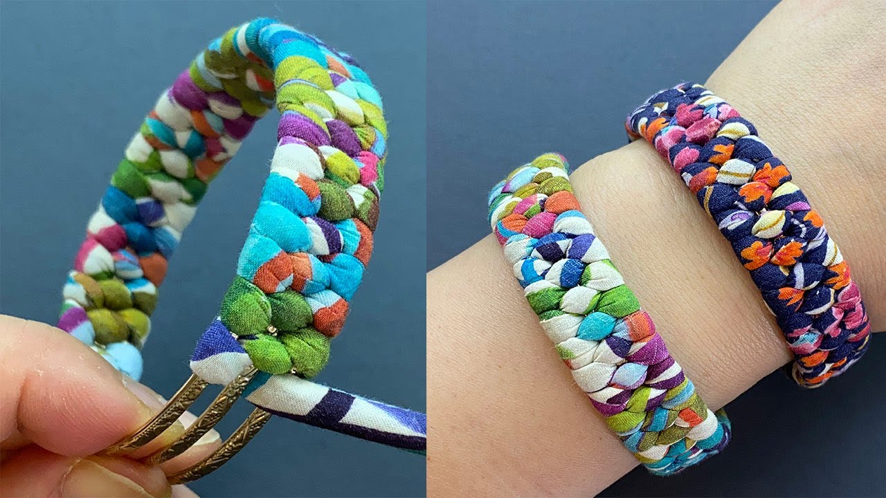 Easy 💖 Beautiful Statement Braided Liberty Fabric Bracelet | 1 Strand Plait Bracelet | Bangle | Cuff