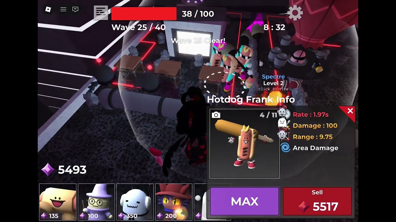 rooftop rumble HARD MODE SOLO (tower heroes roblox)