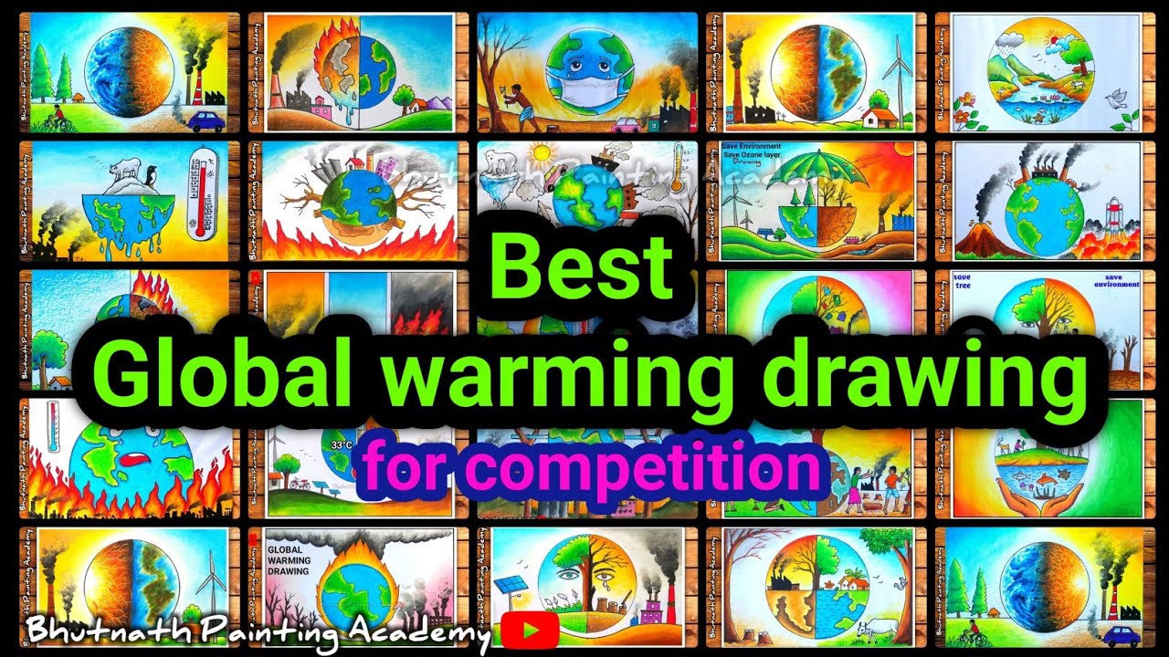 global warming drawing for competition