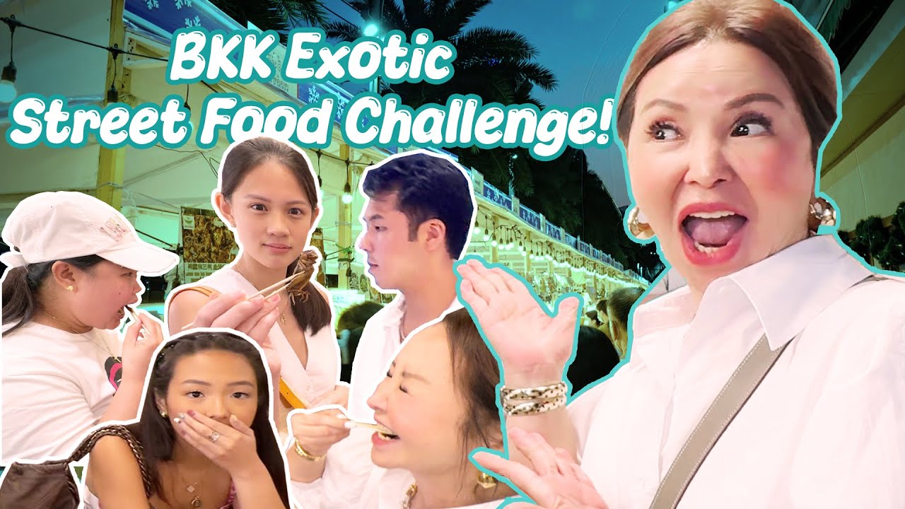 Bangkok Street Food Challenge with My Family&hellip; BUGS Edition! | Small Laude