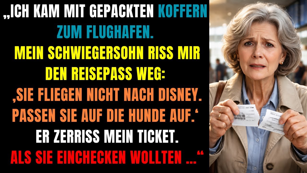 👉 Mein Schwiegersohn zerriss mein Flugticket – Stunden später verlor er alles