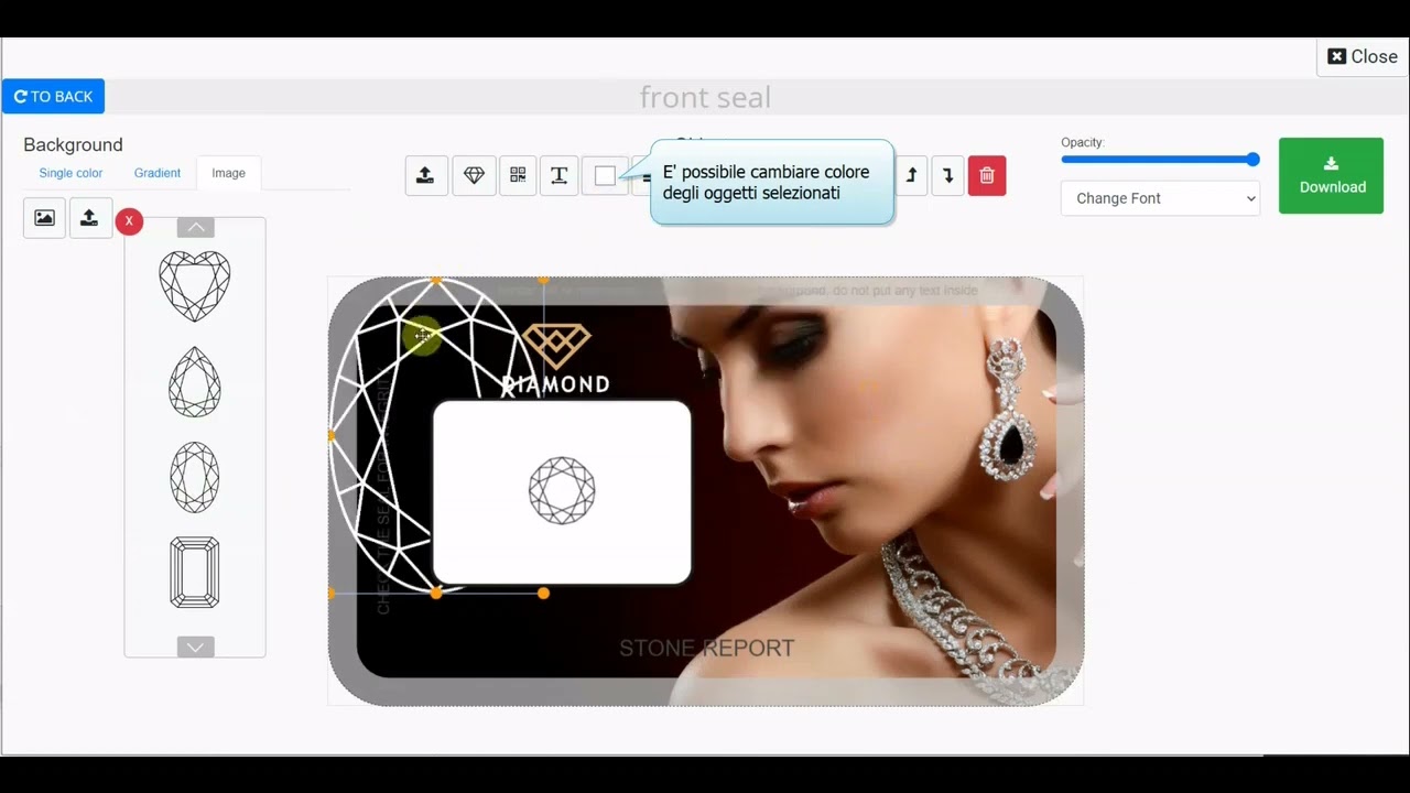 Videoguida Editor per sigilli Gemsecuritysystem