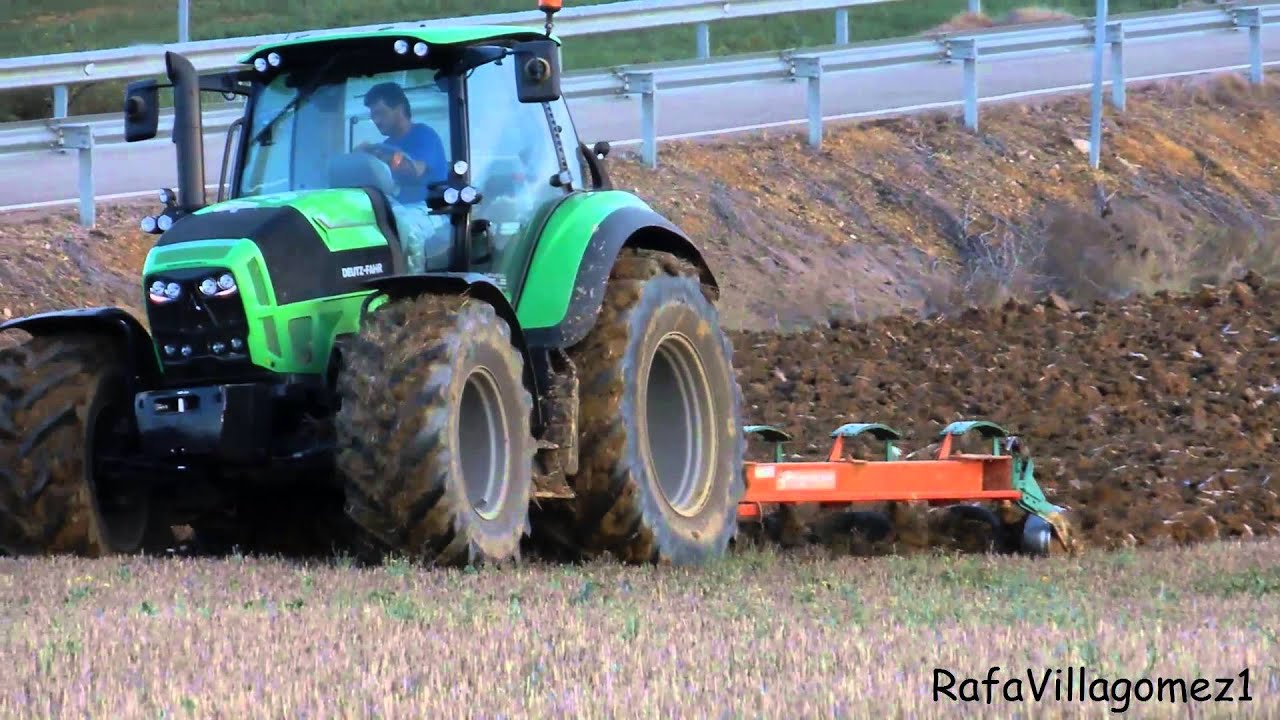 Deutz-Fahr 7230TTV [Sound] & Kverneland 5 cuerpos [GoPro] [HD]