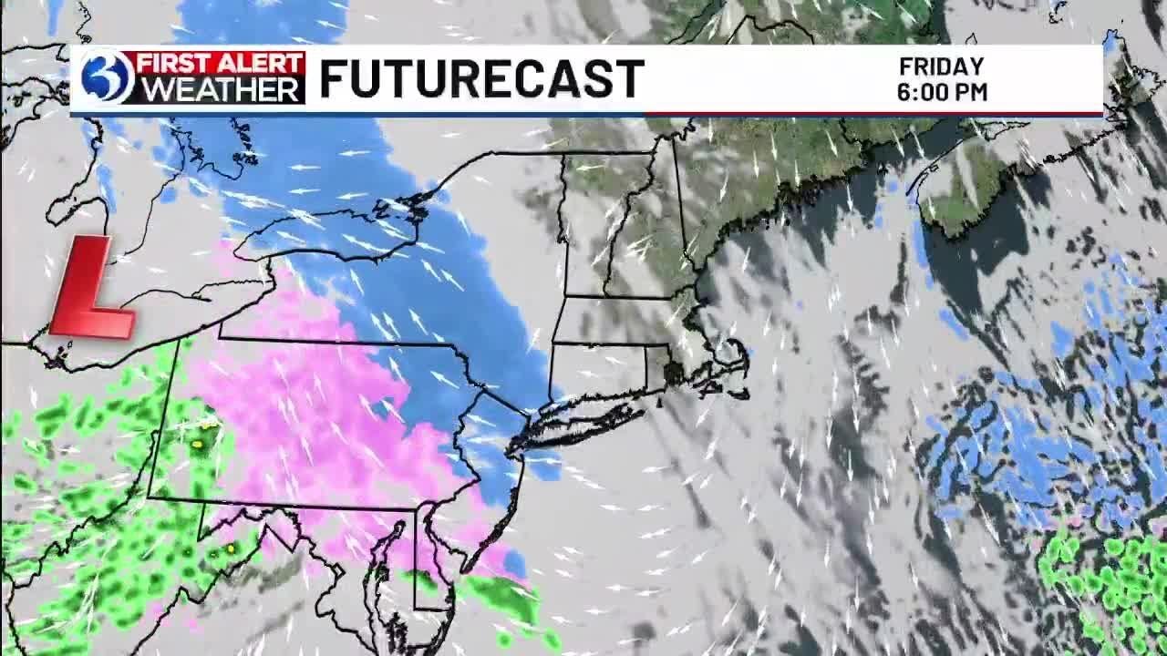 First Alerting you to a cold and windy end to Christmas & snow by Friday evening