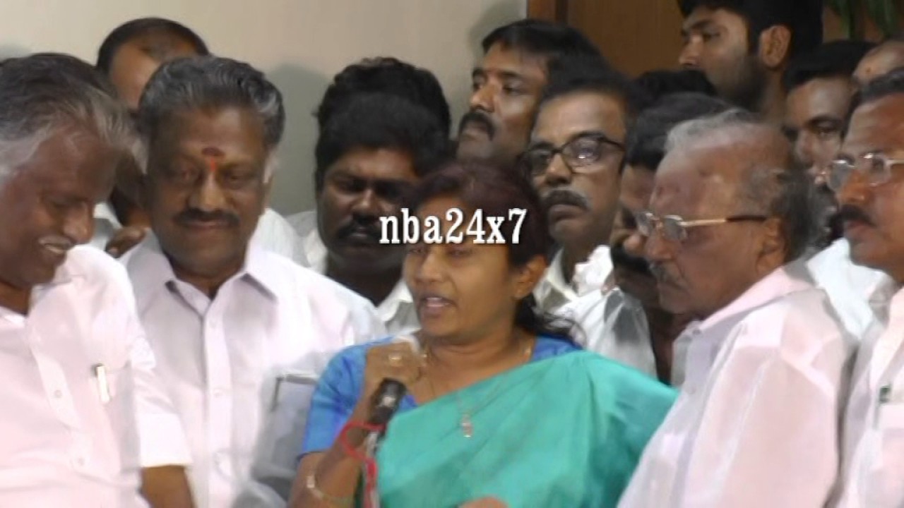 Kovai MP V.Sathyabama joins OPS  | There Can't be Another Jayalalithaa