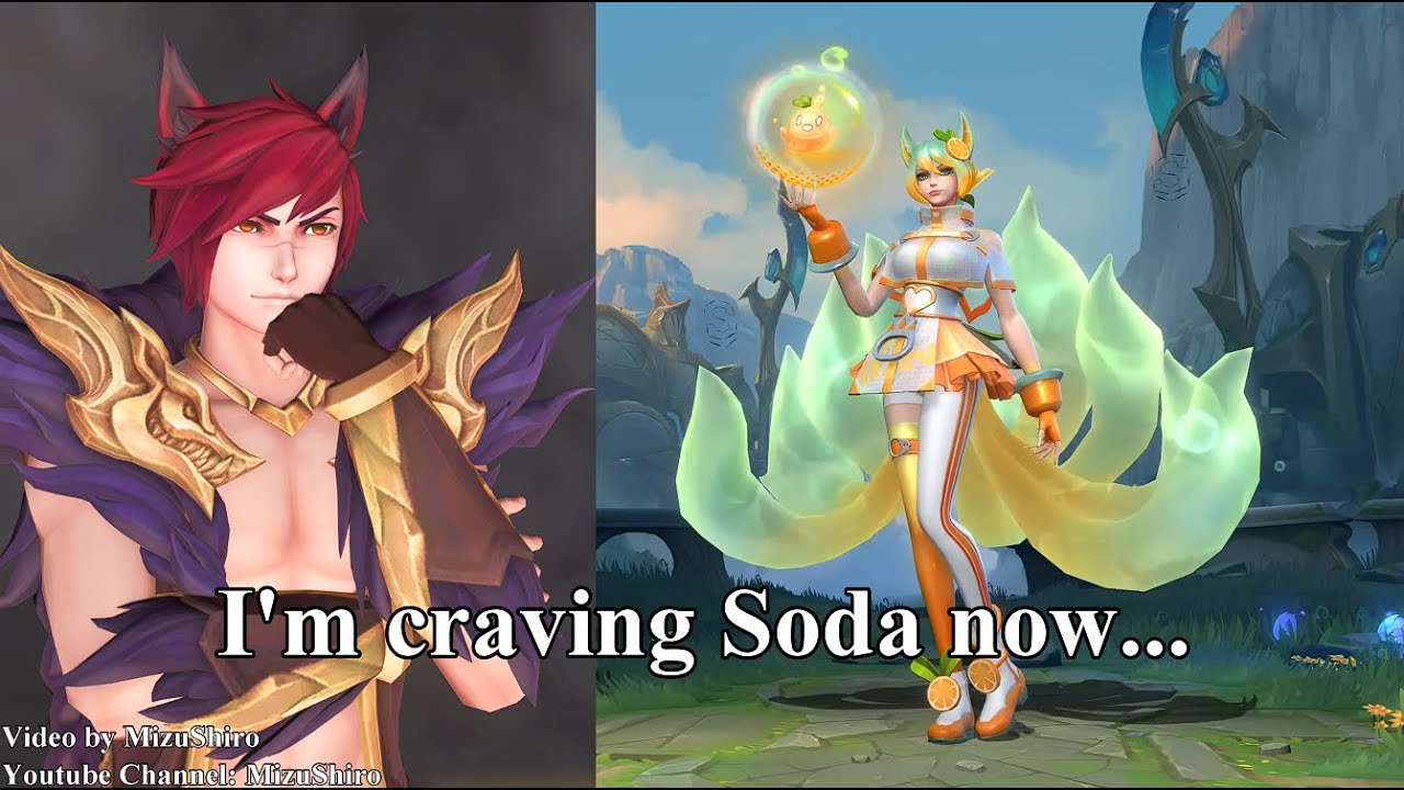 Sett's reaction to Soda Pop Ahri Skin (Sett x Ahri)