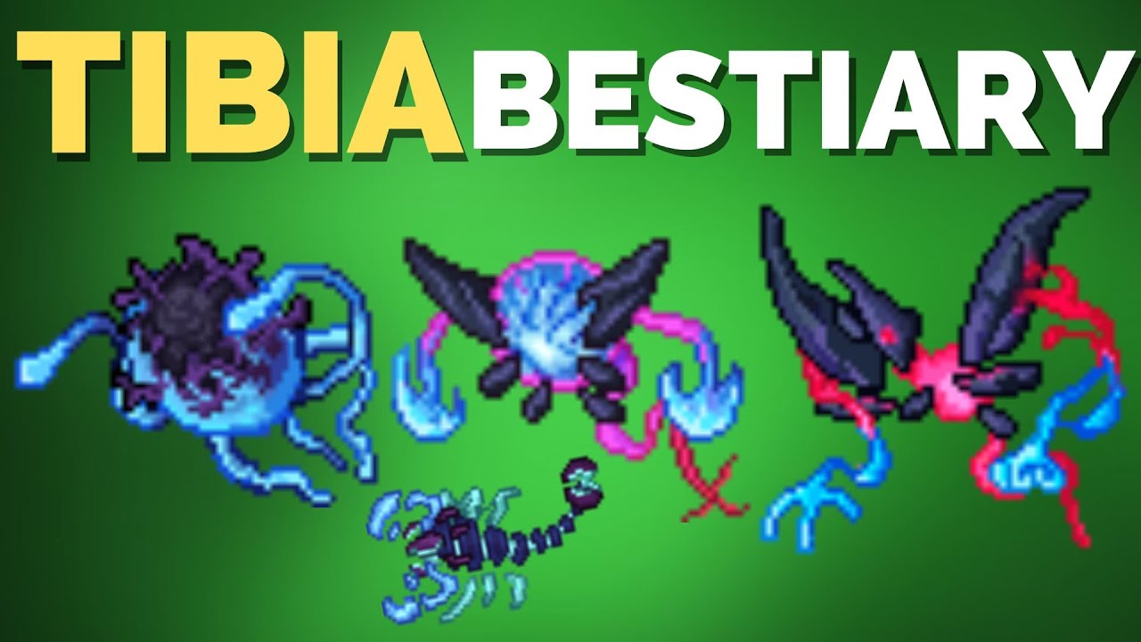 TIBIA BESTIARY Breach Brood, Dread Intruder, Reality Reaver, Sparkion - Farmine