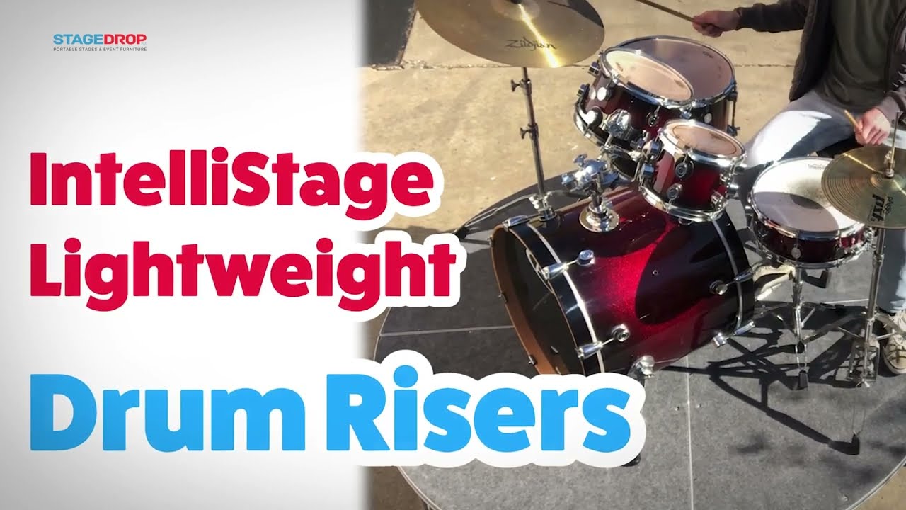 IntelliStage Lightweight Drum Risers - StageDrop