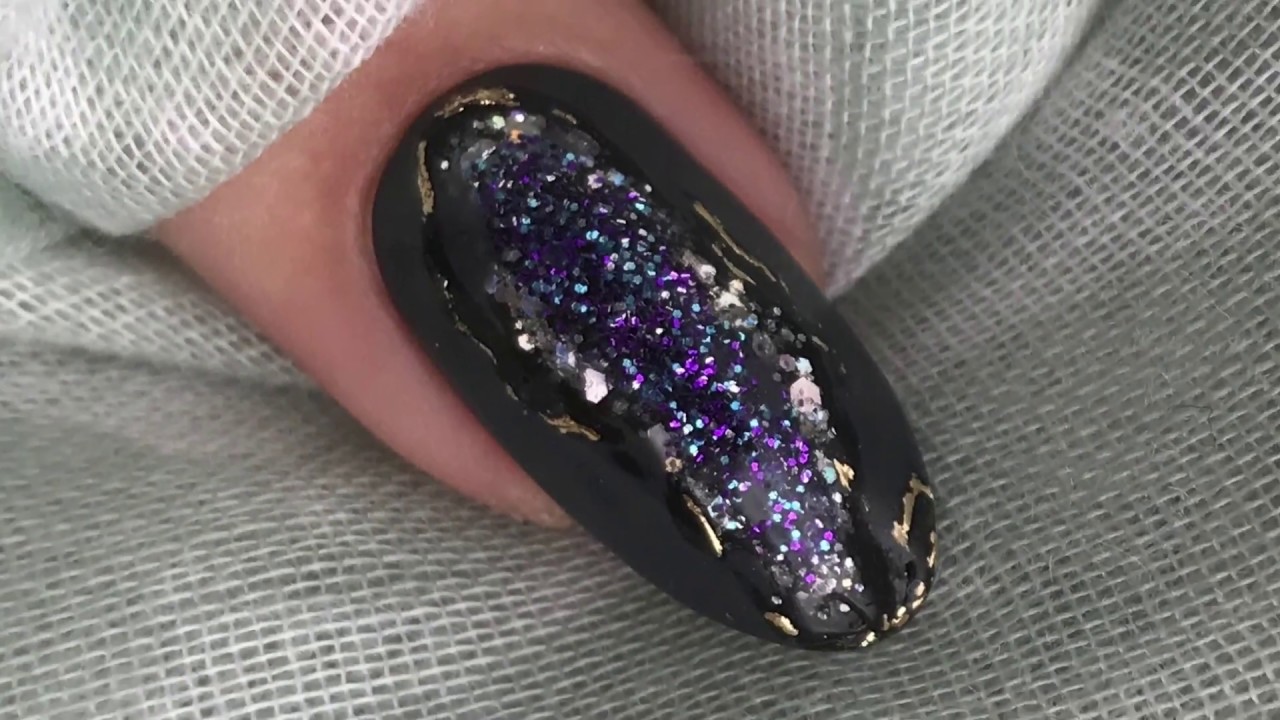 Geode Nails using CND Shellac
