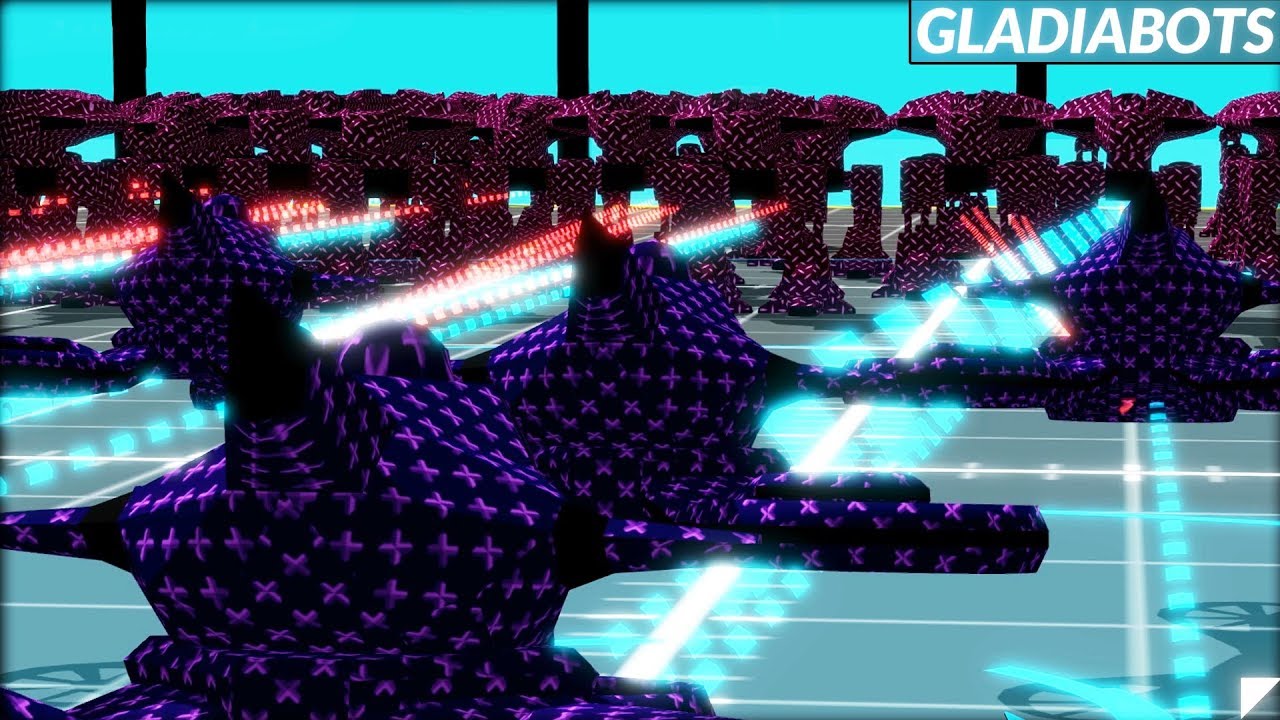 I Sent 100 Shotgun Bots to Fight 100 Snipers... (Gladiabots Gameplay)