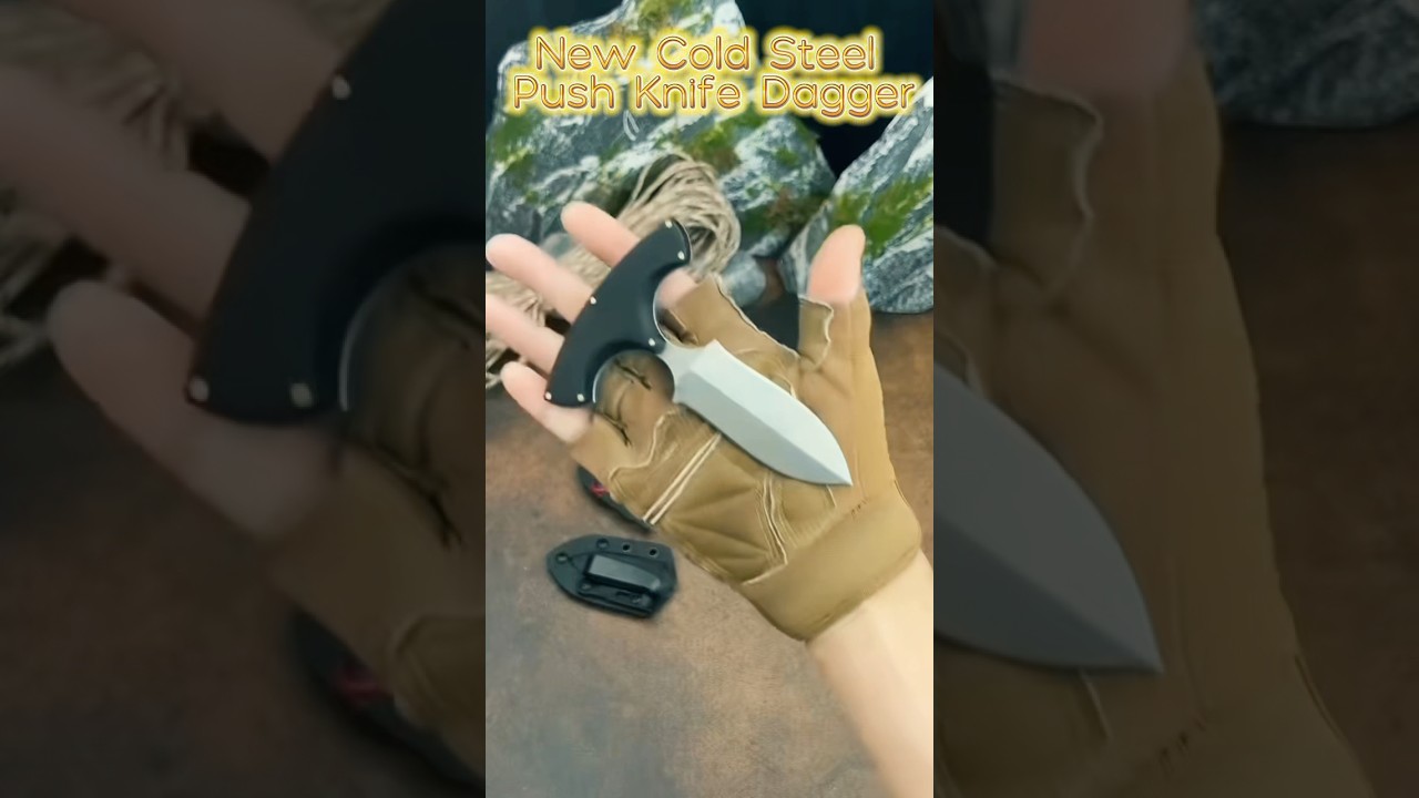New Cold Steel Push Knife Dagger &ndash; Compact Power and Precision for Tactical & Everyday Defense Use