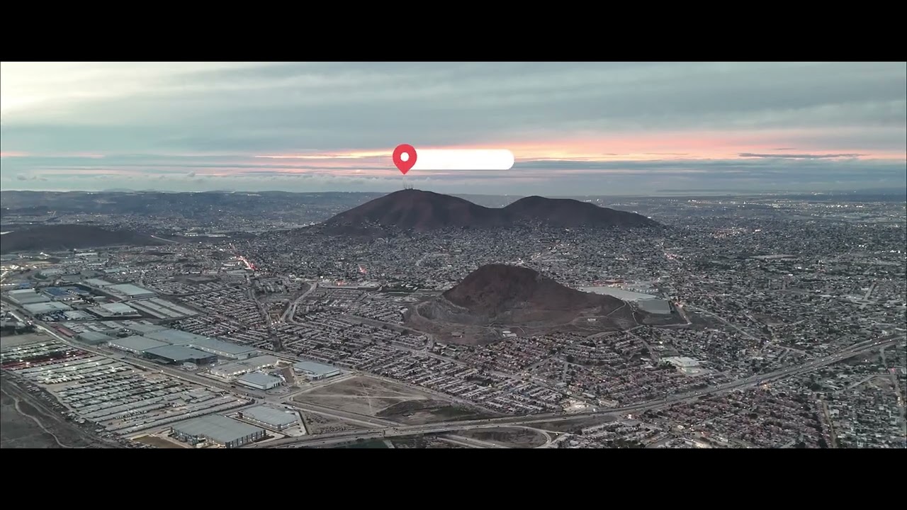 Vista de montañas en Tijuana B.C. México