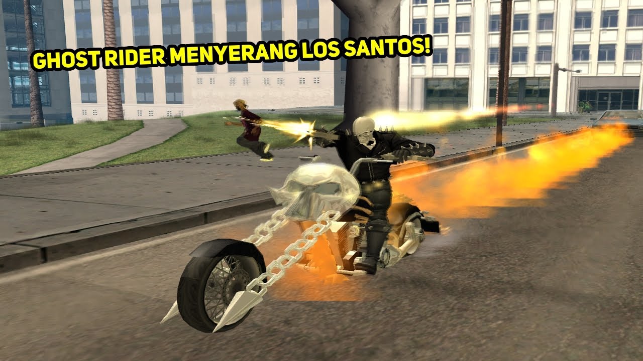 Jadi GHOST RIDER di GTA San Andreas