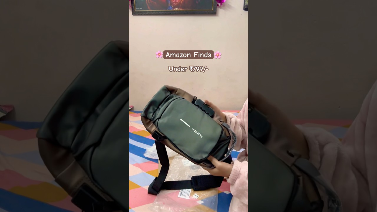 Sling bag with lock | Men Sling bag | Amazon finds🌸