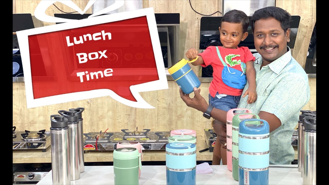 Tedemei lunch box and water bottles Meenakshi & Meenakshi Update