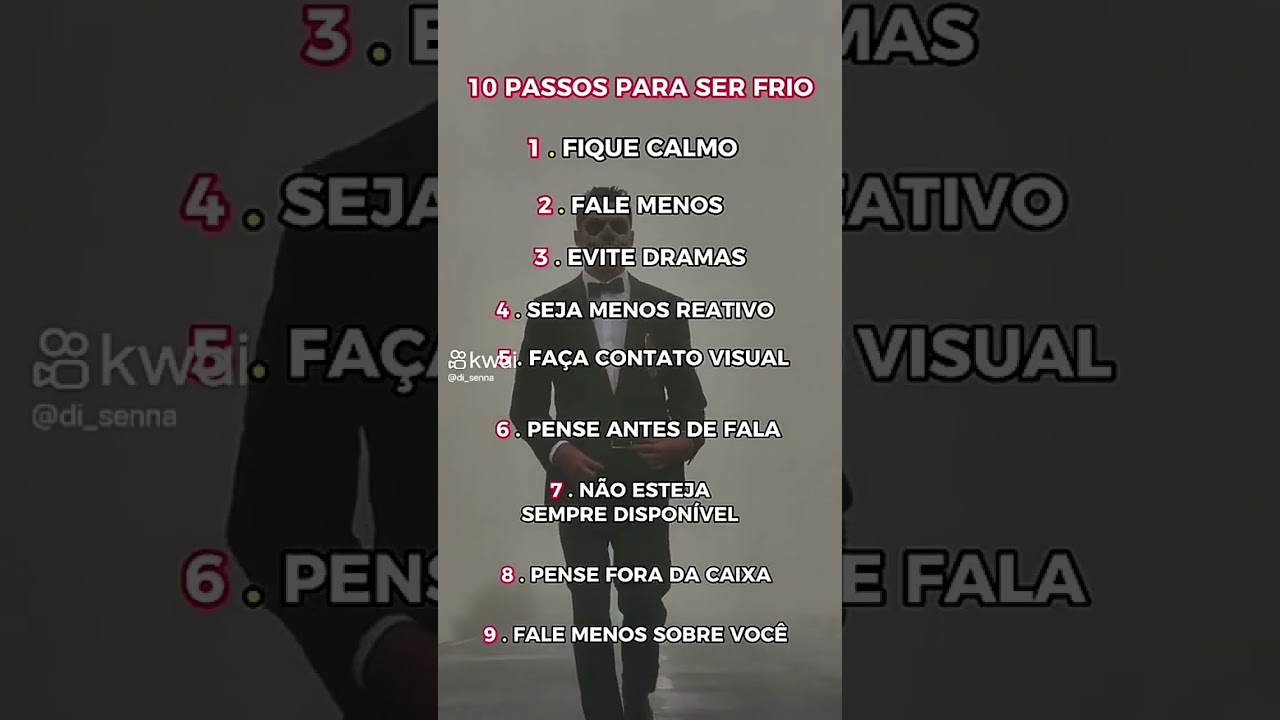10 Passos para ser frio - #evolution #shorts #shorts