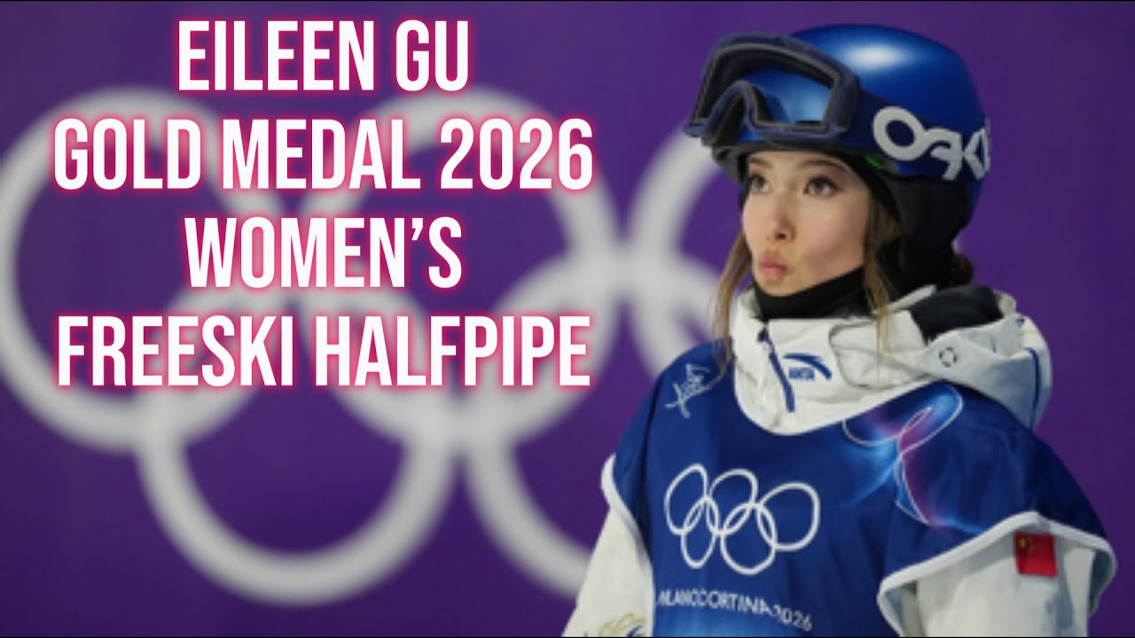 Eileen Gu Gold Medal ⛷️Women’s Freeski Halfpipe