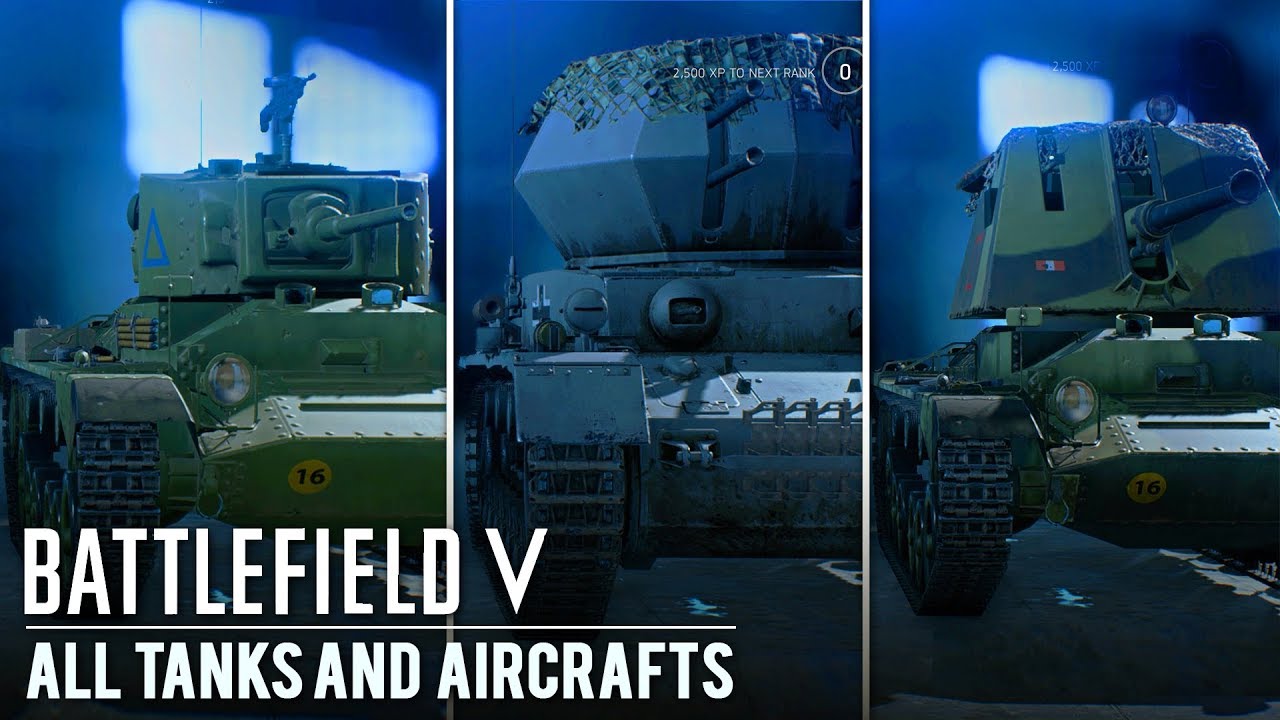 Battlefield 5 - All Tanks and Aircrafts (All Vehicle Customizations) SHOWCASE