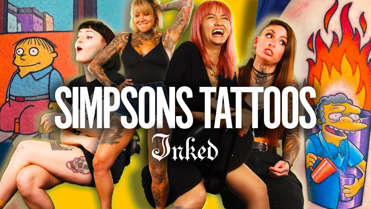 'Marge is Hot!' Reacting to 'The Simpsons' Tattoos | Tattoo Artists React