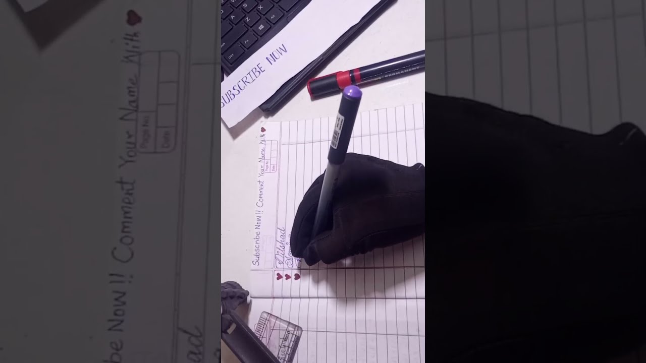 Special LIVE ✨ Writing Subscribers' Names with Heart ♥️  Day 3 #writingsubscribersname #alhumairaedu