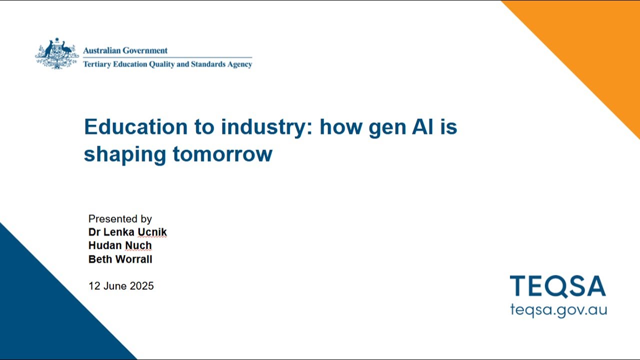 Education to industry: How gen AI is shaping tomorrow (12 June 2025)