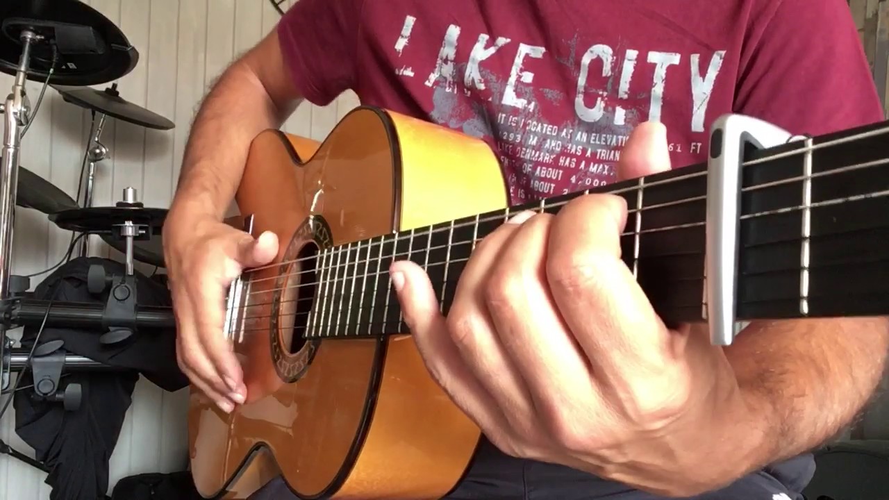 Despacito guitare flamenco rythmique et accords ,cover par Miguel