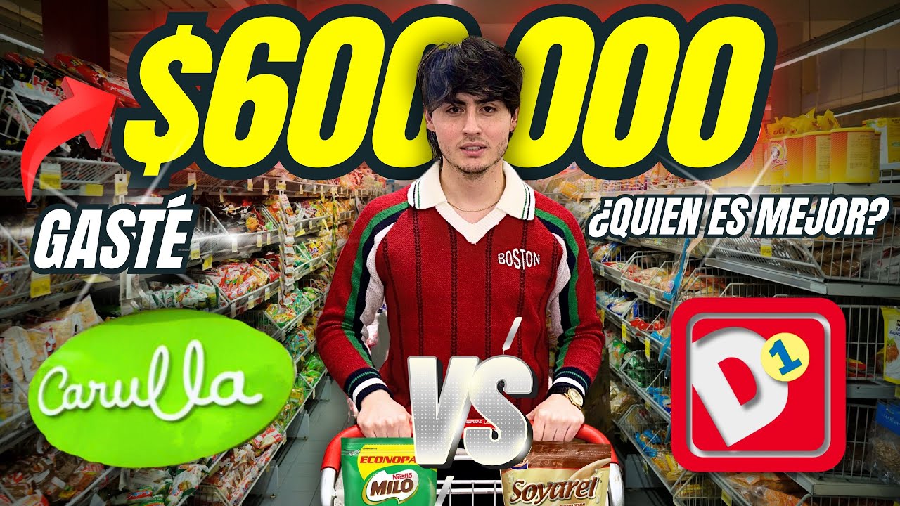 CARULLA VS D1 con $600.000 | &iexcl;LA DIFERENCIA es ABSURDA!