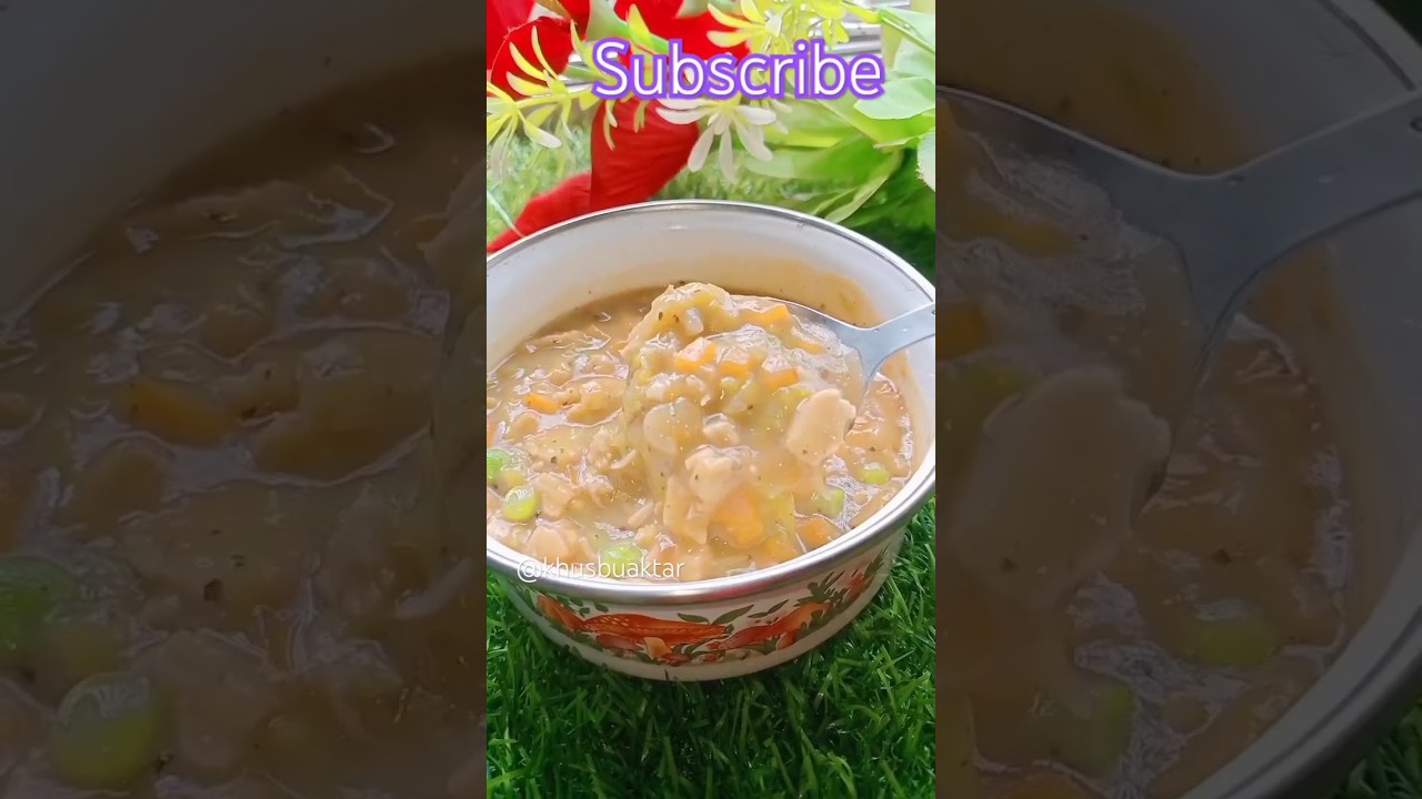 Chicken soup recipe Bengali style 🤤 #chickensoup #food #viral #ytubeshorts #shortsfeed #viralvideo