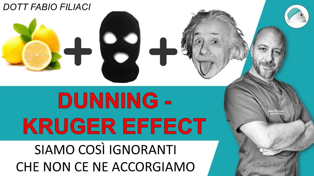 Tutti ne soffriamo: effetto Dunning Kruger (Dunning Kruger effect)