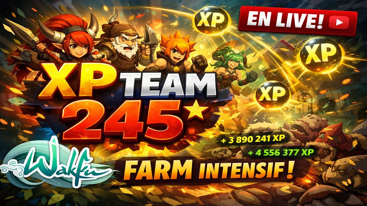 🇫🇷 I PC 🔥WAKFU🔥 I ❄️ JE CONTINUE DE FARM POUR UP 245 TOUTE LA TEAM I🔥