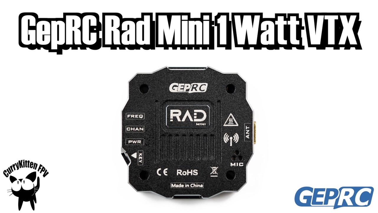 GepRC Rad Mini VTX &mdash; от 25 мВт до 1000 мВт! Поставщик GepRC