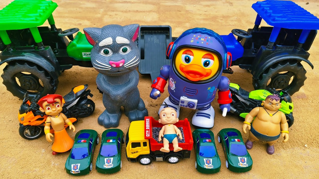 अरे बच्चों राजू की ईंटों से भरी हुई dumper गाड़ी खड्डे में गिर गई !! Krishna toy 2 