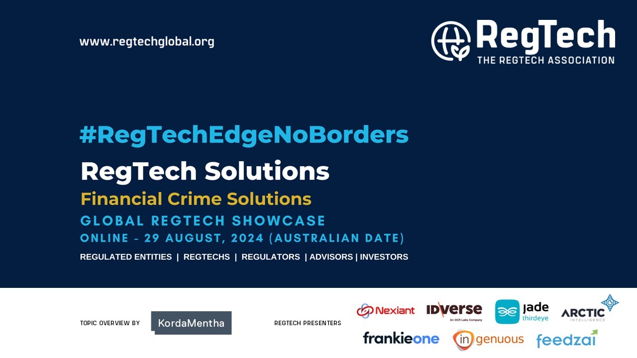 Financial Crime RegTech Solutions – #RegTechEdgeNoBorders