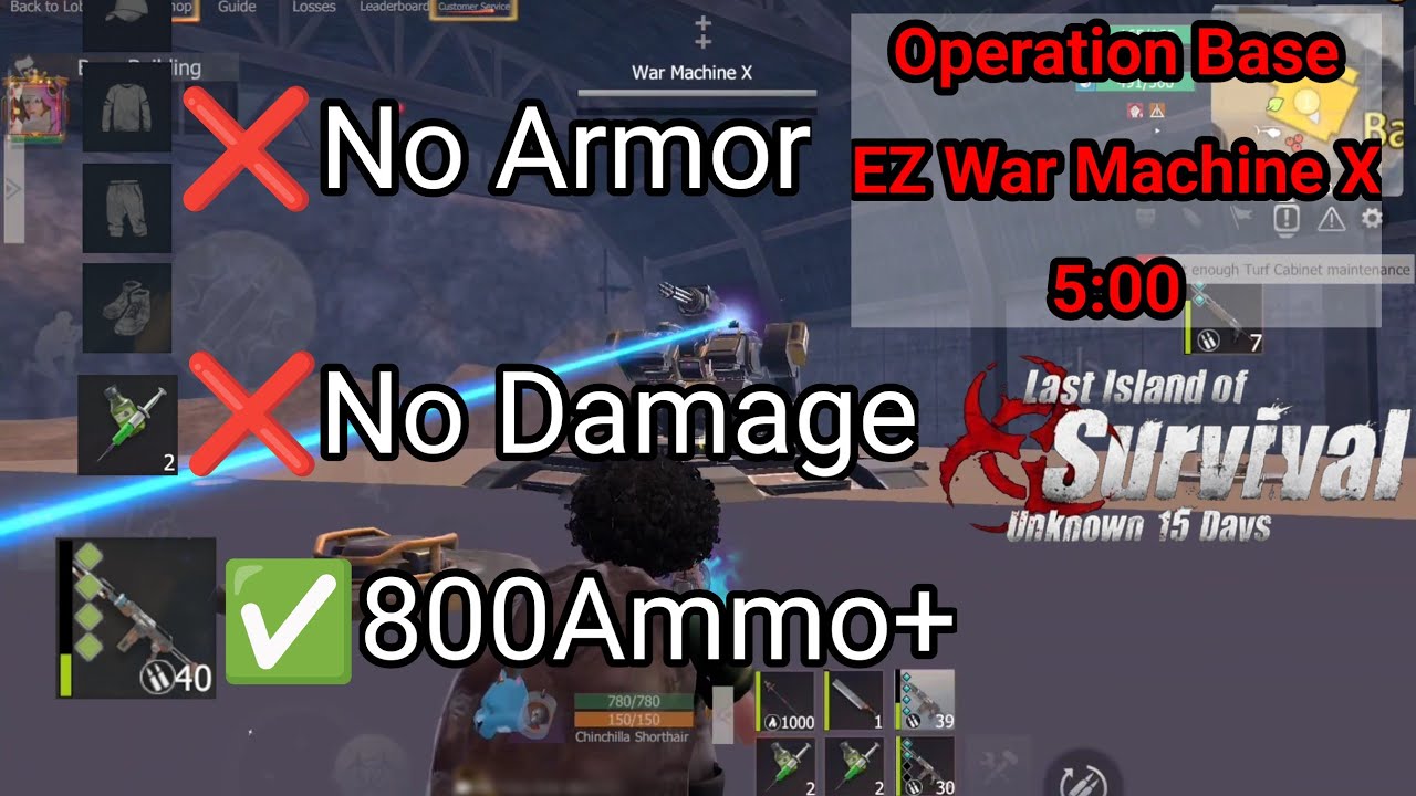 [Last Island of Survival] No armor 5min cooking War machine in operation base [Lios]