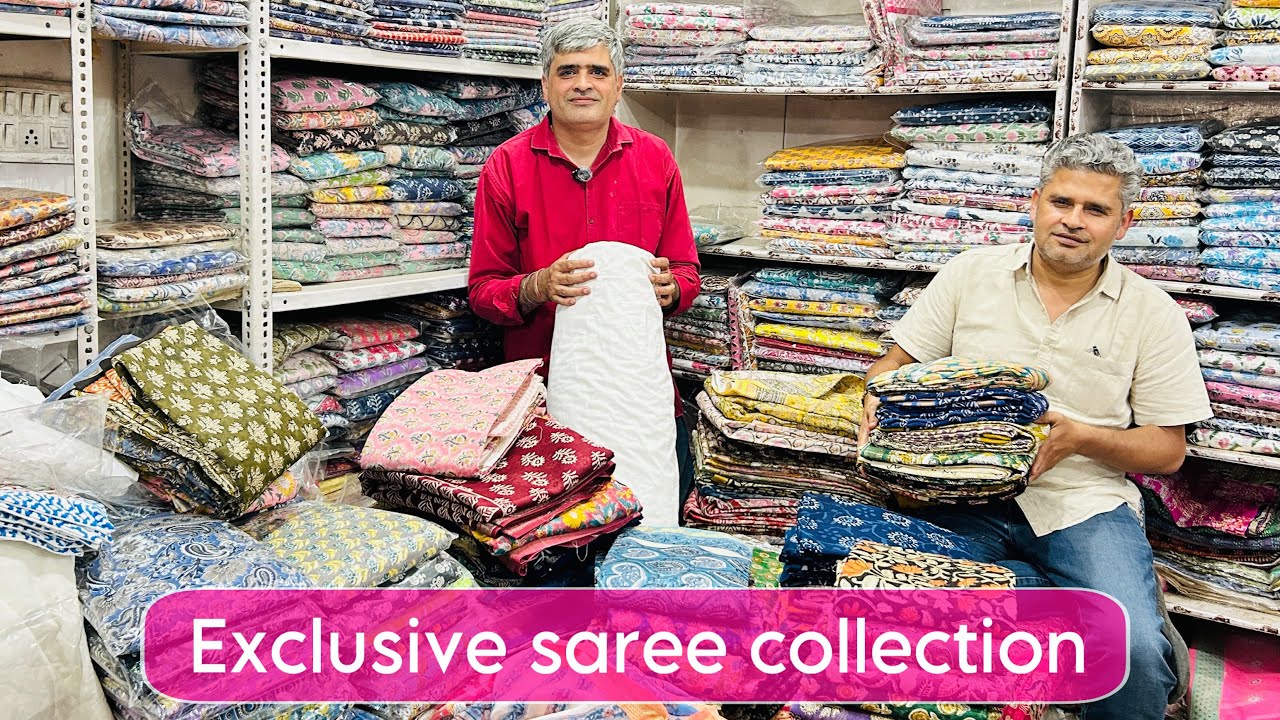 Hand Block Print Sarees Collection | Jaipuri Cotton, Chanderi Silk, Linen & Modal Silk Sarees #saree
