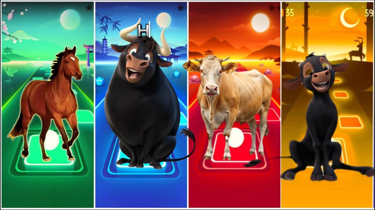 Magic Animals 🥰Horse&Ferdinand&Cow🎼Coffin dance song