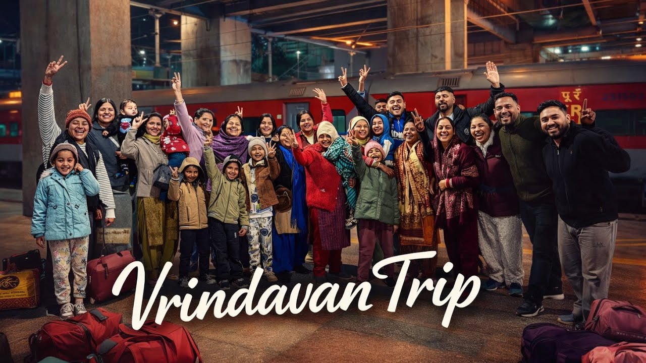 FAMILY TRIP TO VRINDAVAN 🙏❤️|| DAY 01 TRAIN 🚂