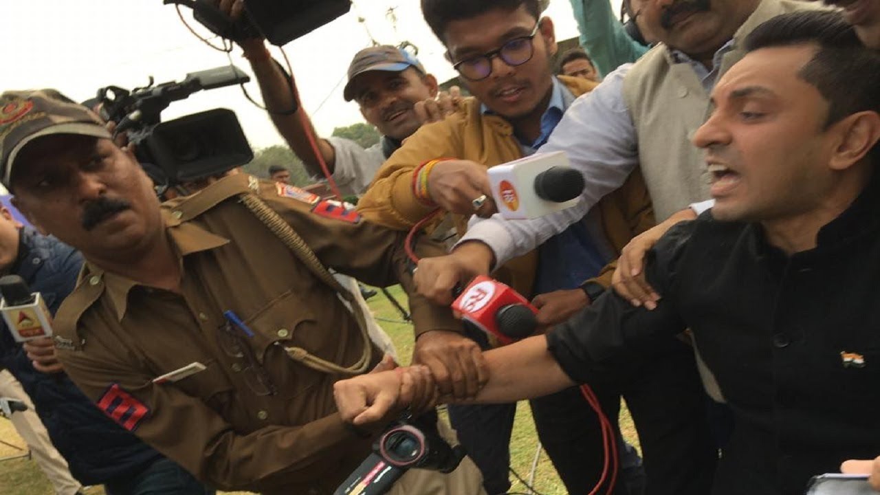 Watch: Tehseen Poonawalla Detained Over Protest Against Sadhvi Pragya