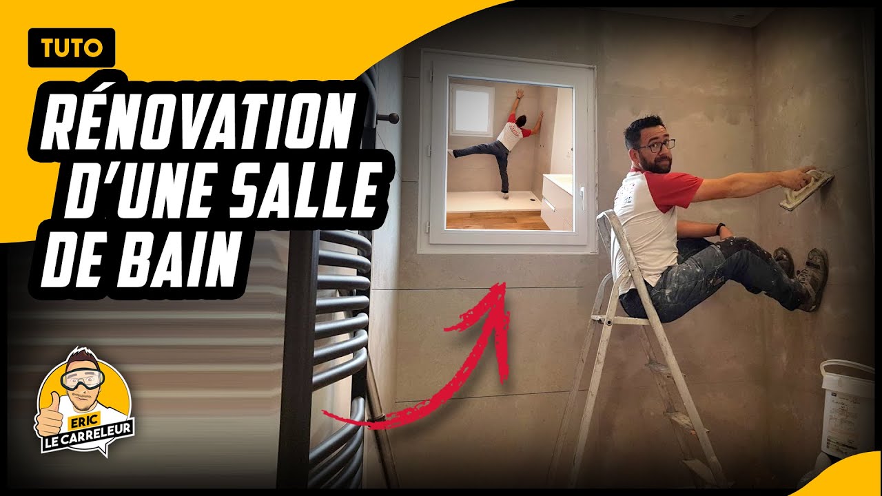 Comment poser de la faïence au mur en salle de bain. ( Grand format )