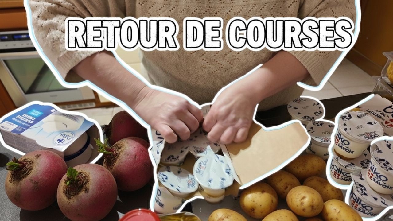 RETOUR DE COURSES RAPIDE : Stock pour la semaine et idées Batch Cooking  #maman #course #budget