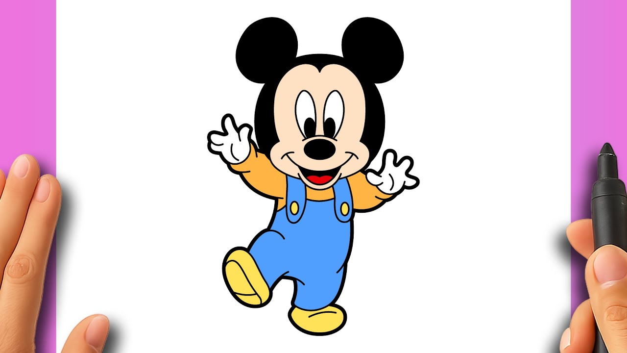 Comment Dessiner Bébé Mickey Mouse – Facile et Rapide !