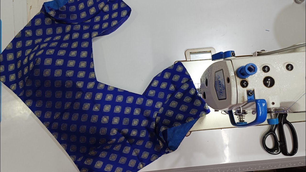 38 size one tucks blouse cutting and stiching || Blouse cutting || blouse design || 38 size blouse