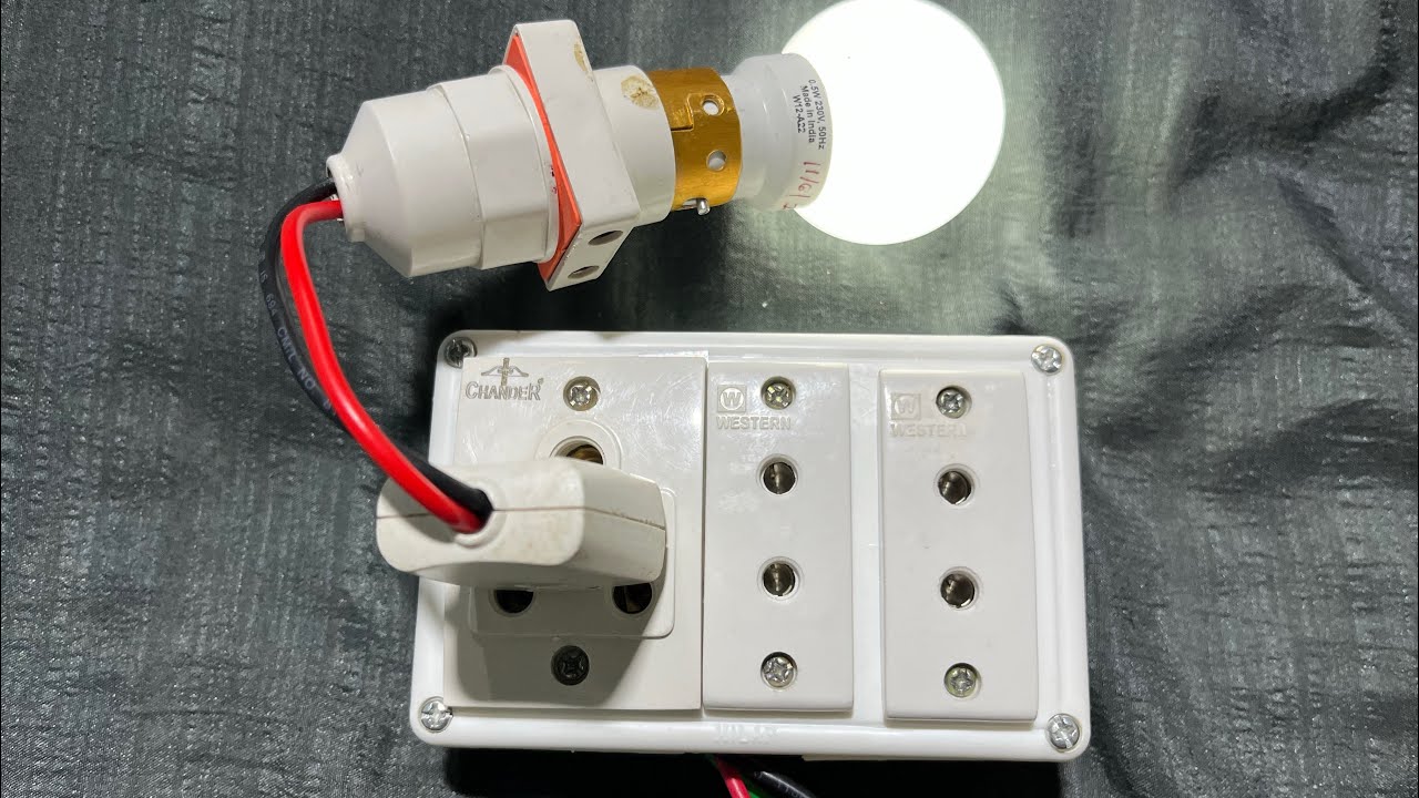 5 /  2 pin socket board connection #electrician #electric @Bhoopendhrverma28 
