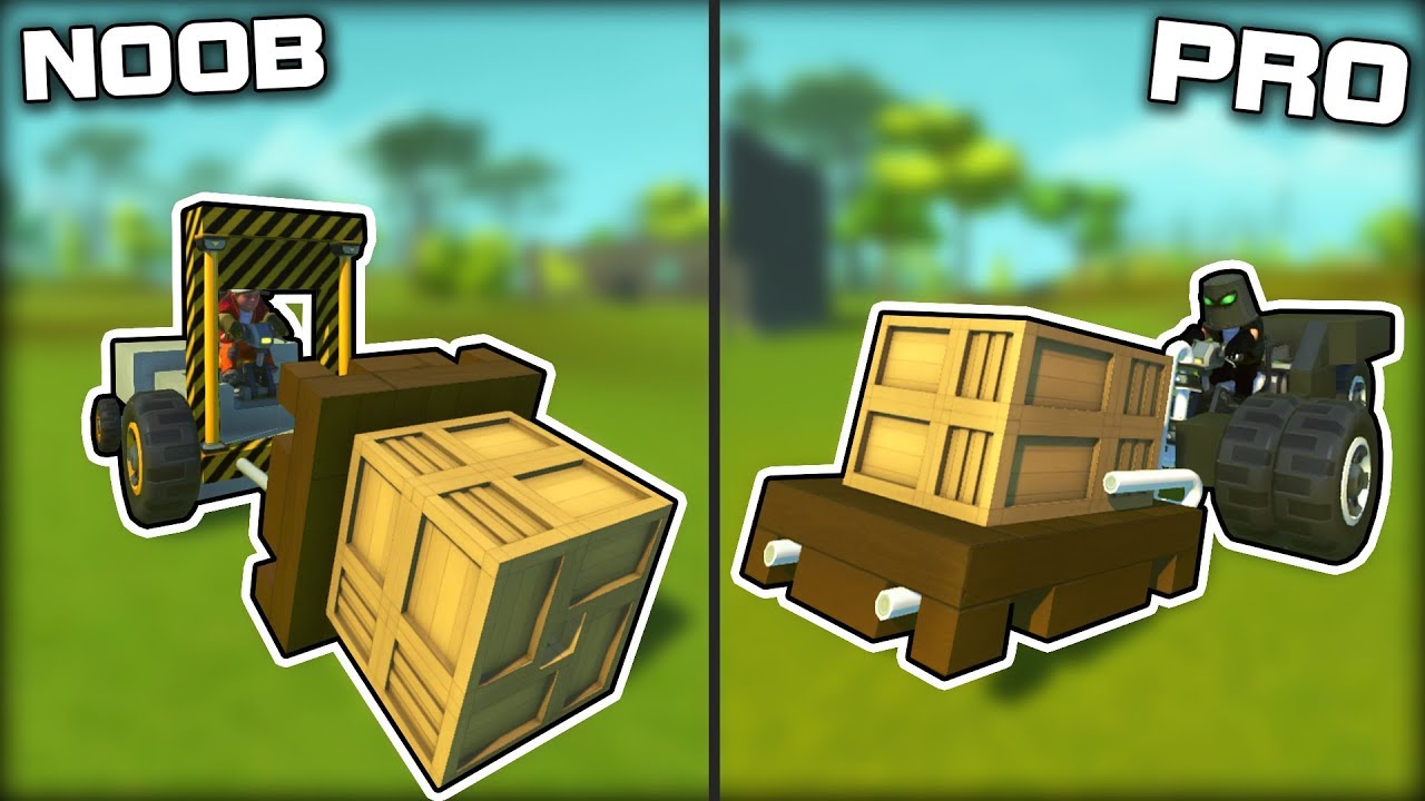 NOOB vs PRO Forklift Challenge! (Scrap Mechanic Gameplay)