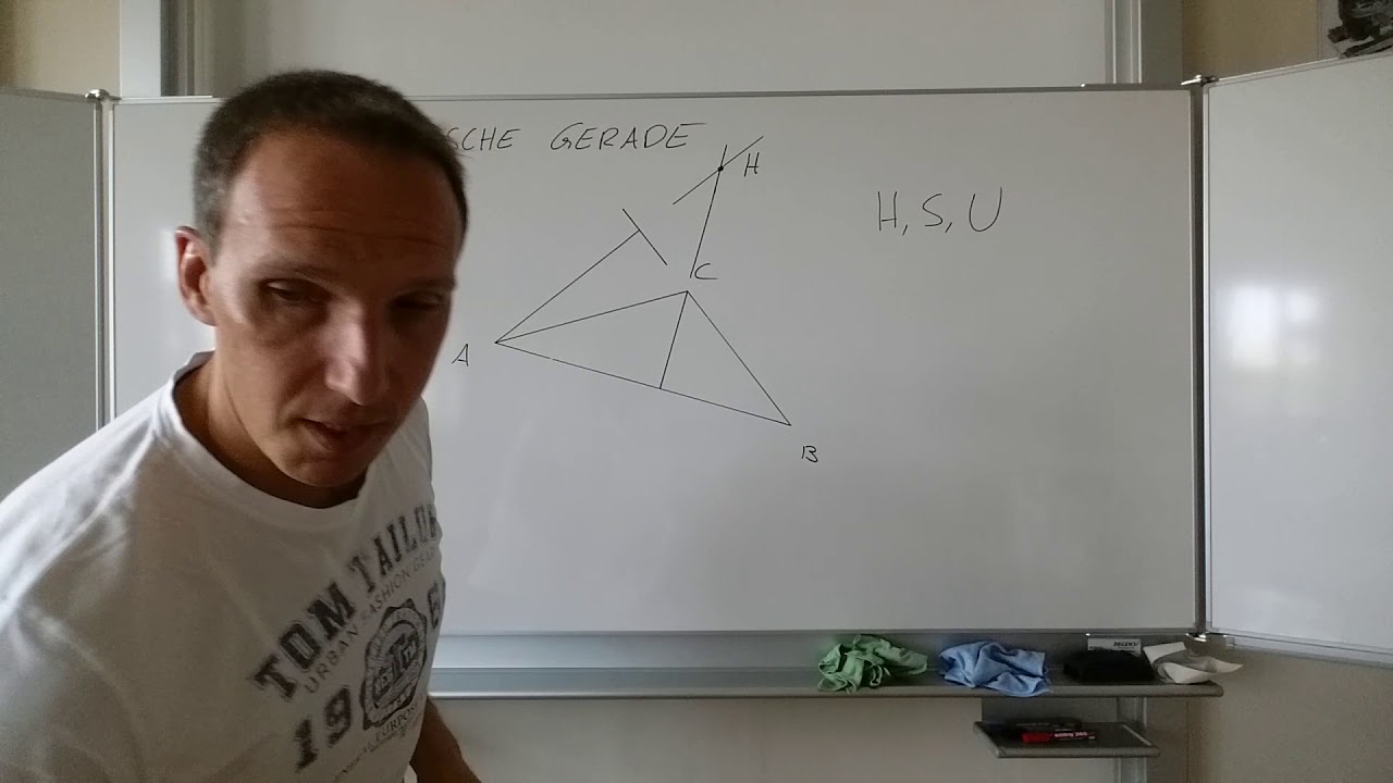 KONSTRUKTION der EULERSCHEN GERADEN im STUMPFWINKELIGEN DREIECK