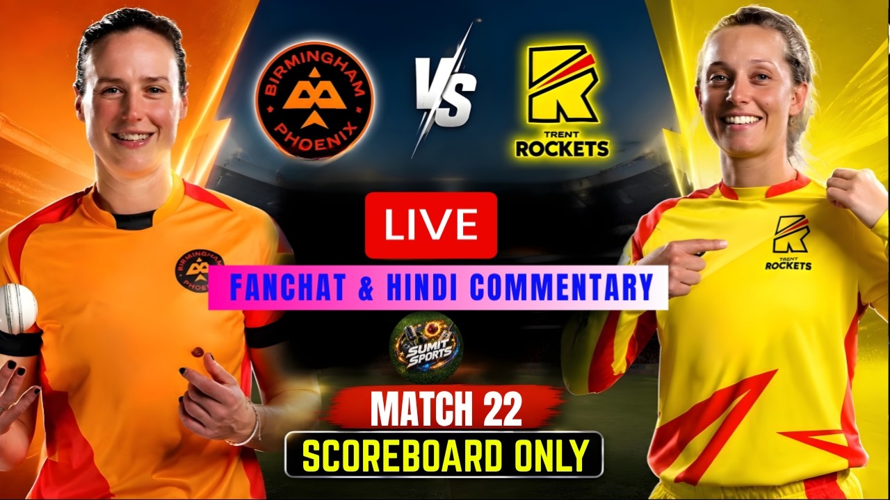 Trent Rockets Women vs Birmingham Phoenix Women|The Hundred 2026|Live Audio Commentary & Fan Chat