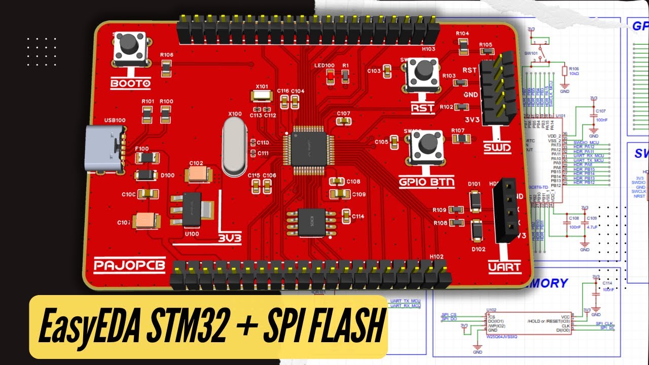 STM32F103C Custom PCB Design | USB-C + SPI FLASH + LDO (EP2)